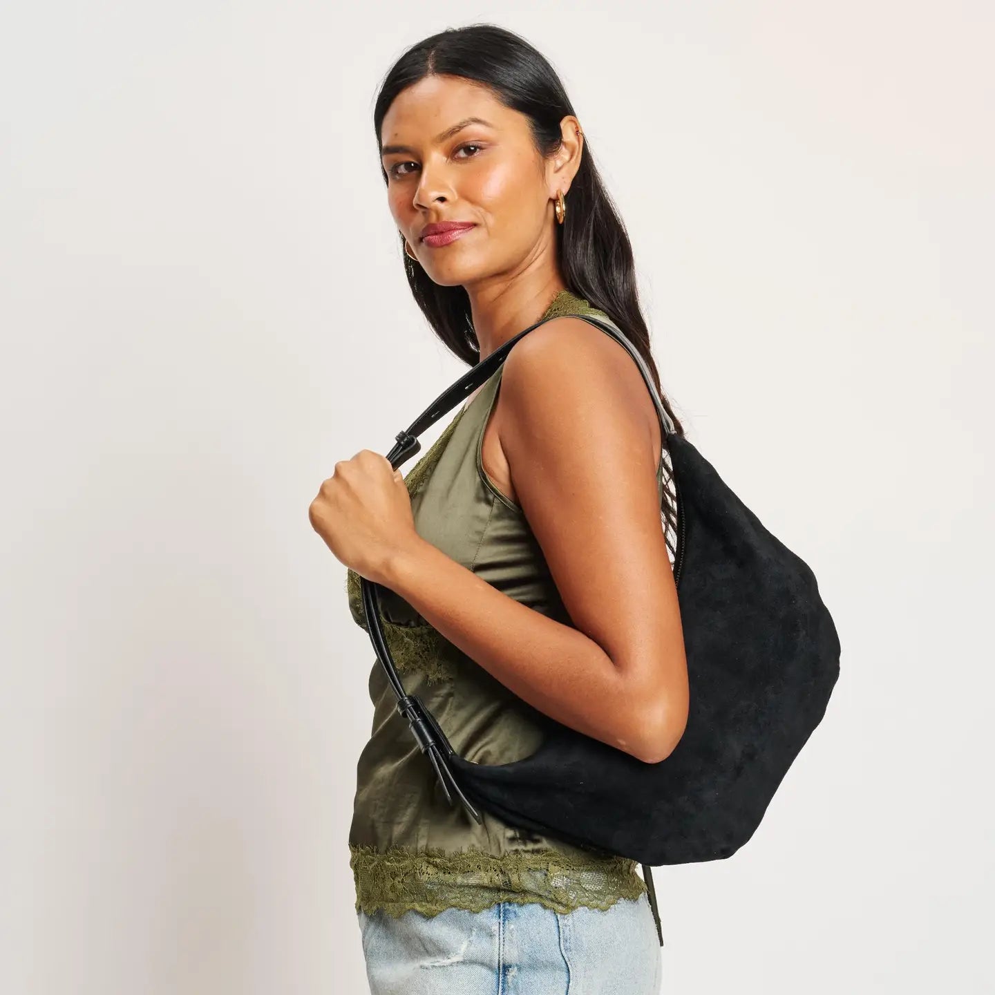 Elodie Shoulder Bag in Black