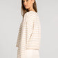 Thread & Supply: Dover Cardigan in Beige White Stripe