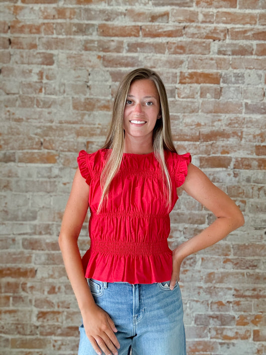 Eugenie Top In Red