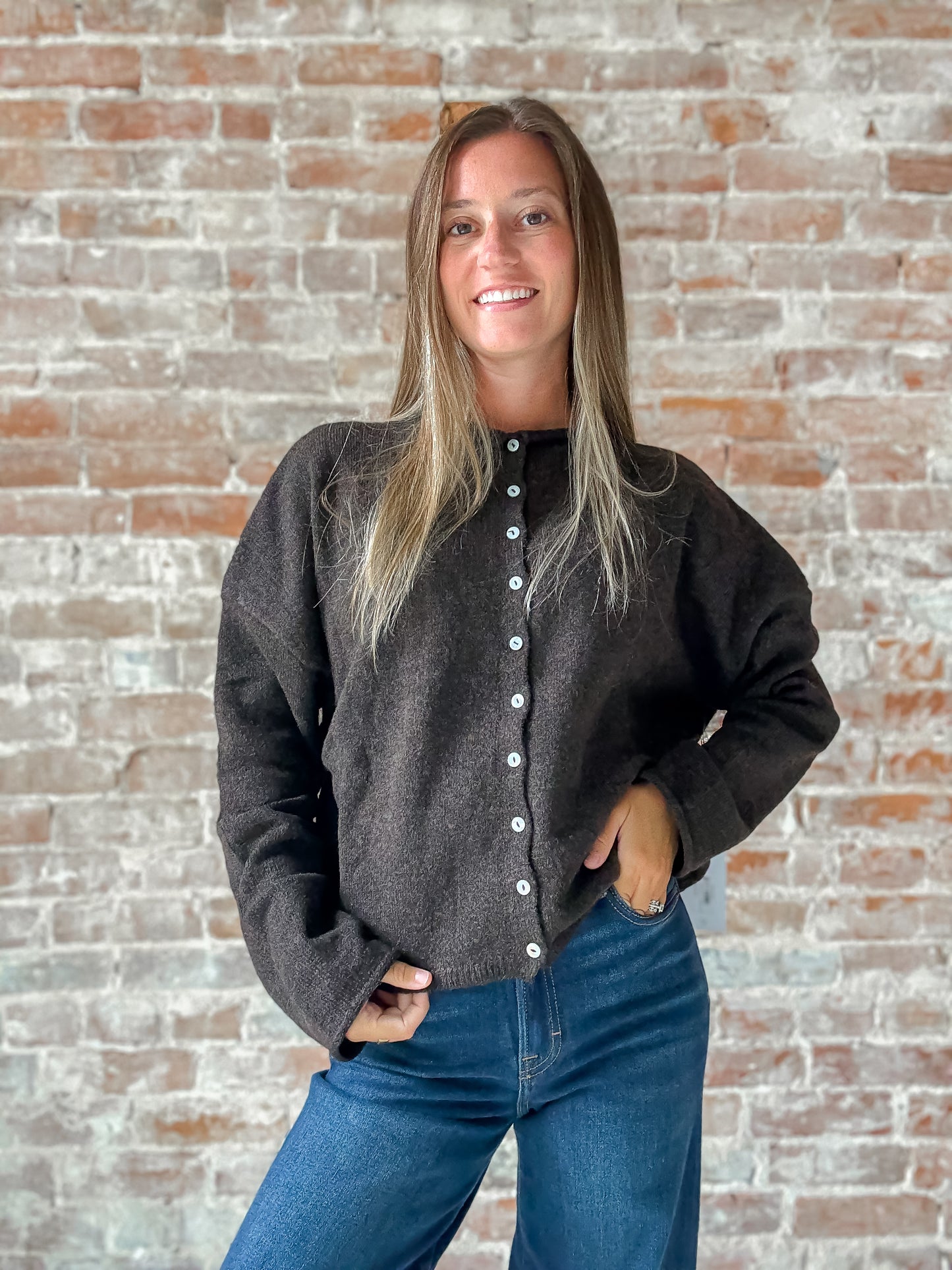 Piper Cardigan : Brown