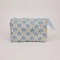 Trellis Indigo Toiletry Bag : Large