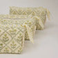 Floral Lattice Buttercream Toiletry Bag : Large