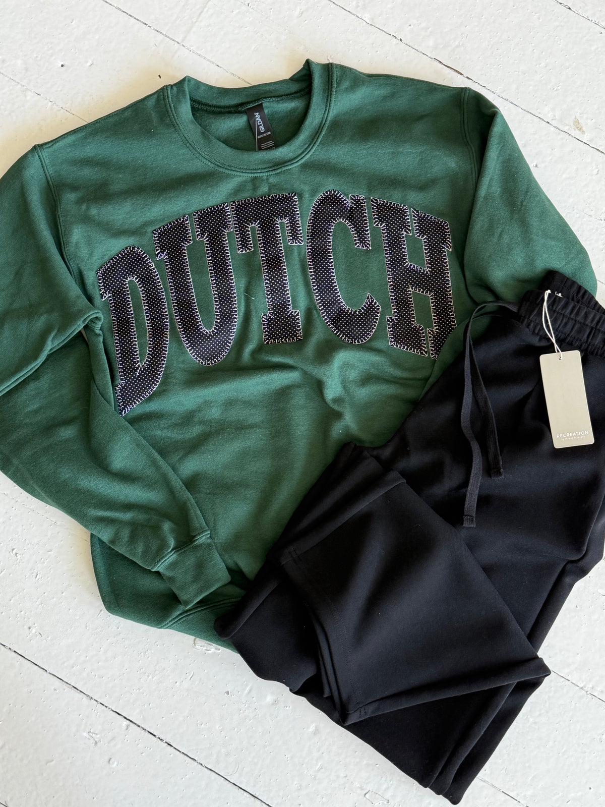 Dutch Crewneck in Green/Black