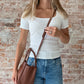 Brooklyn Bucket Bag : Brown