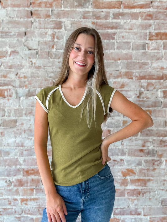 Patricia Top in Olive
