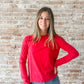 Free People : Nova Long Sleeve in Red