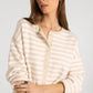 Thread & Supply: Dover Cardigan in Beige White Stripe
