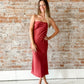 Jess Dress : Burnt Red