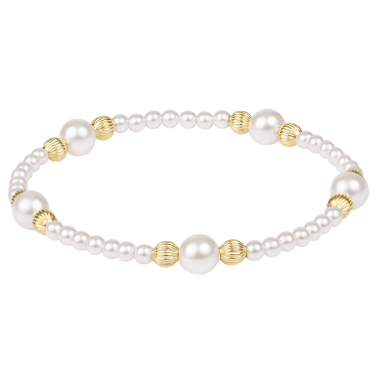 E Newton: Purpose Pearl 6mm Dignity Pearl Bracelet
