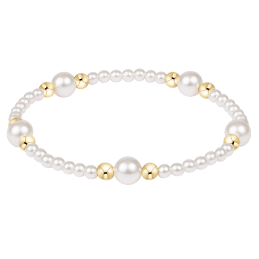 E Newton: Purpose Pearl 6mm Pearl Bracelet