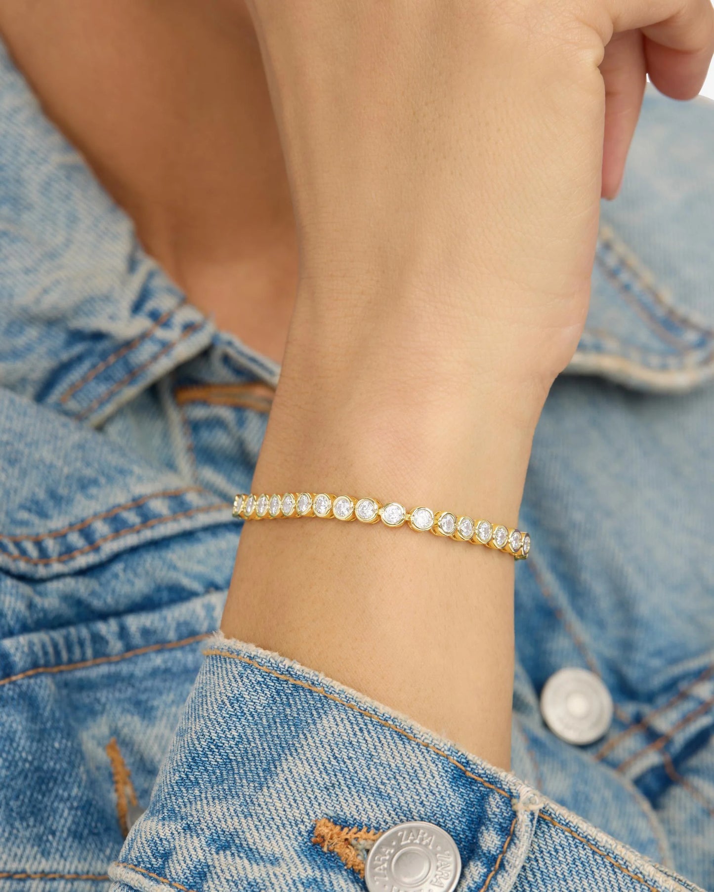 Melinda Maria: Baroness Tennis Bracelet 3mm