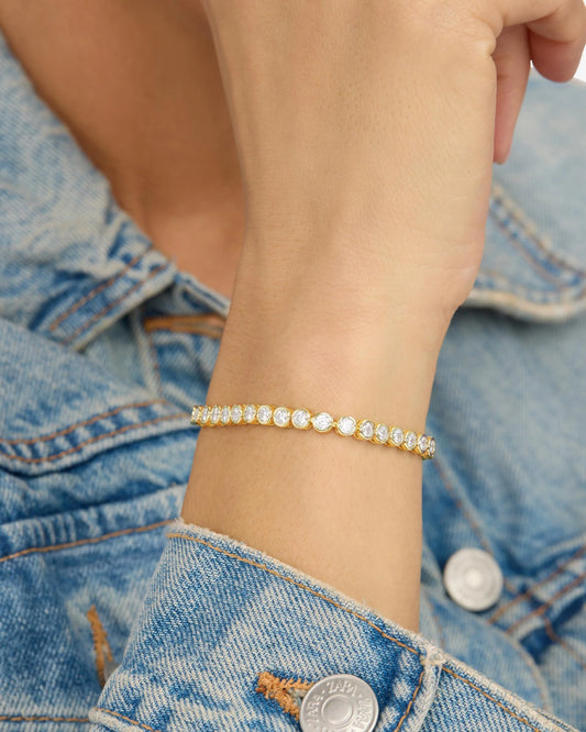 Melinda Maria: Baroness Tennis Bracelet 3mm