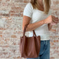 Brooklyn Bucket Bag : Brown