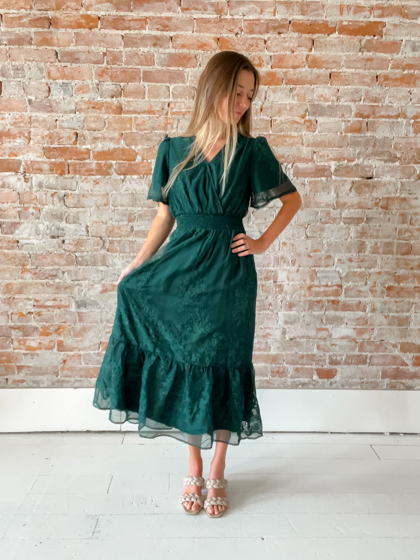 Marie Dress: Emerald