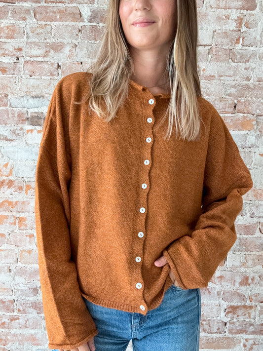 Piper Cardigan : Rust