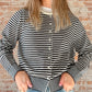 Montana Cardigan : Black/White