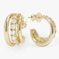 Melinda Maria: Oh She Fancy Smooth & Diamond Hoop