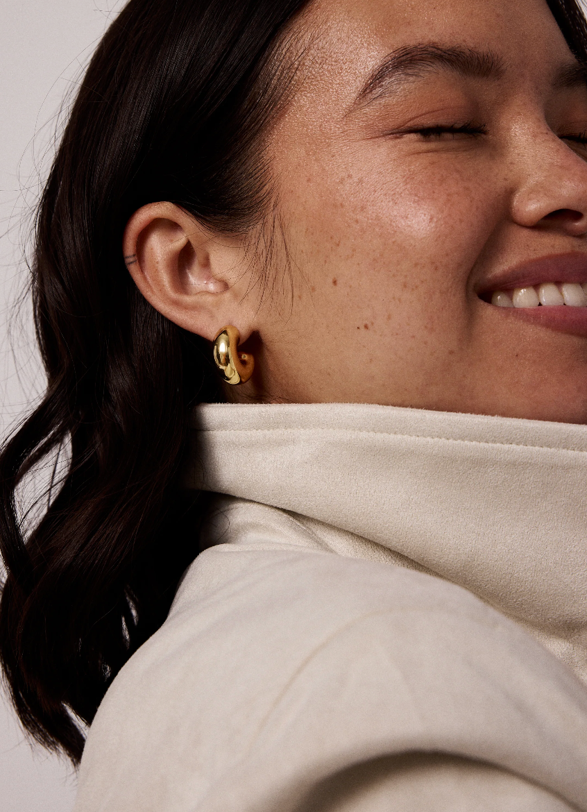 Electric Picks: Cloud Earrings in Gold