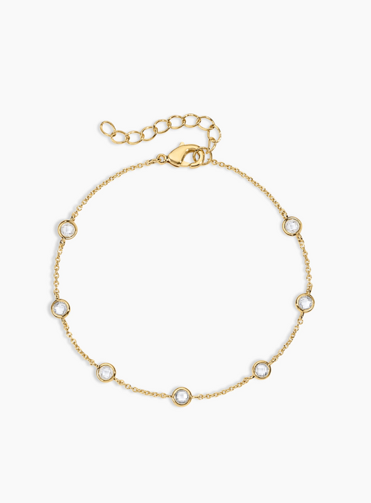 Electric Picks: Strand Bracelet in Gold