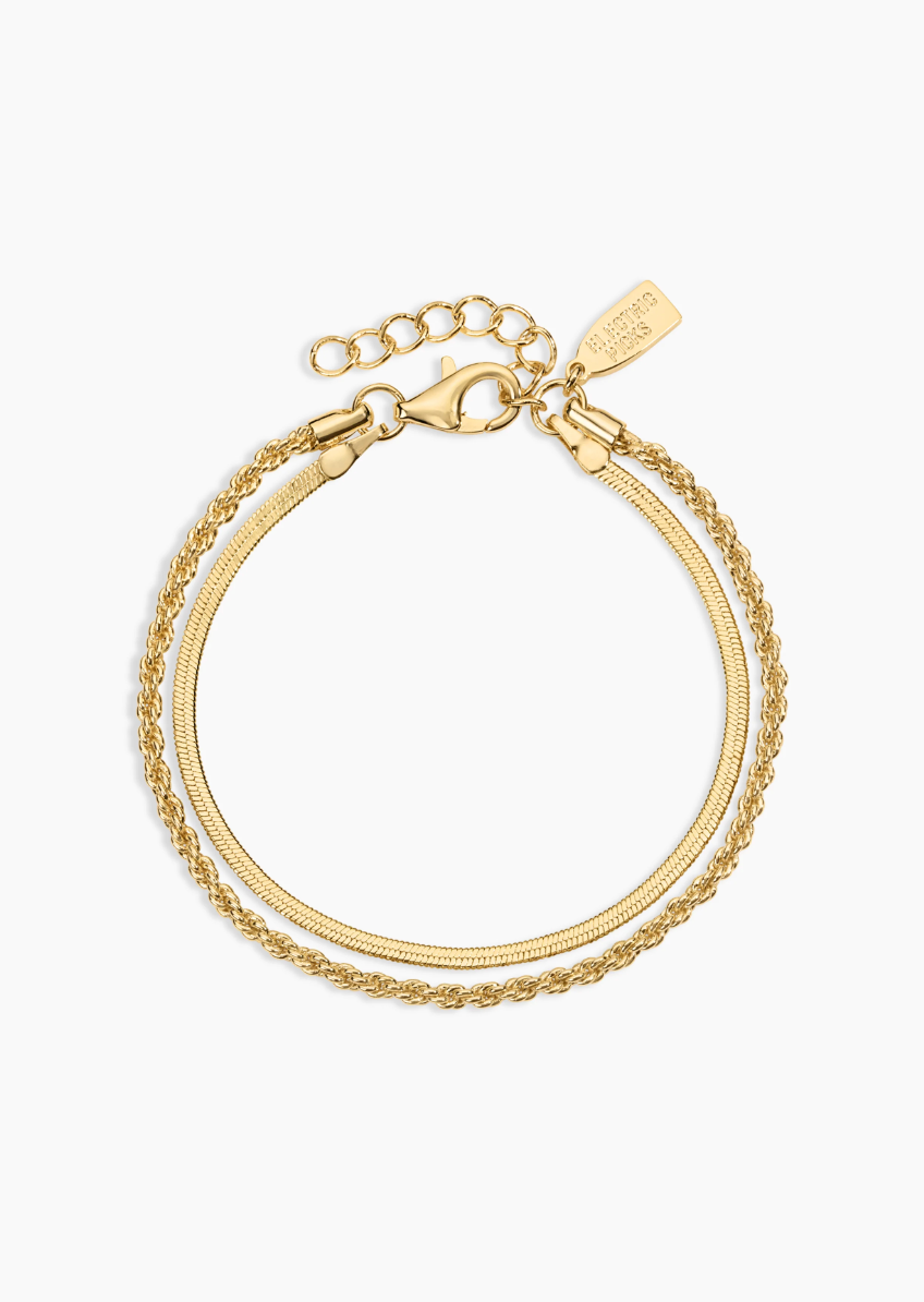 Electric Picks: Twice as Nice Bracelet in Gold
