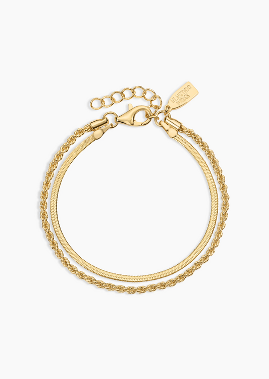 Electric Picks: Twice as Nice Bracelet in Gold