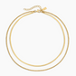 Electric Picks: Twice as Nice Necklace in Gold