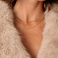 Electric Picks: Twice as Nice Necklace in Gold