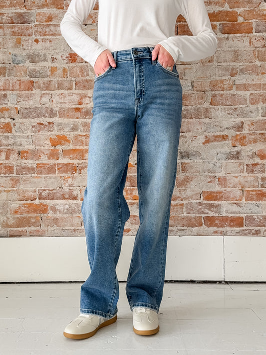 medium wash jean