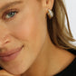 Melinda Maria: Oh She Fancy Smooth & Diamond Hoop