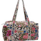floral pattern duffle bag