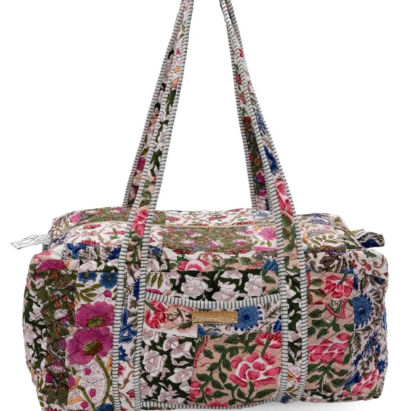 floral pattern duffle bag