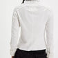 white long sleeve sweater top