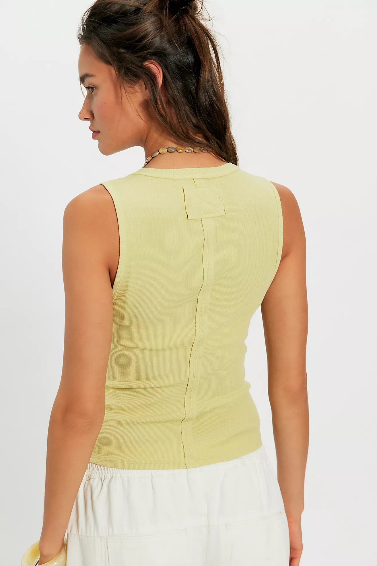 Free People: Jamie Henley Tank in Sicilian Yellow