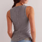 heather grey v neck tank