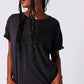 Free People : Nina Tee in Black