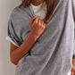 Free People : Nina Tee in Heather Grey