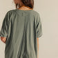oversized green tee