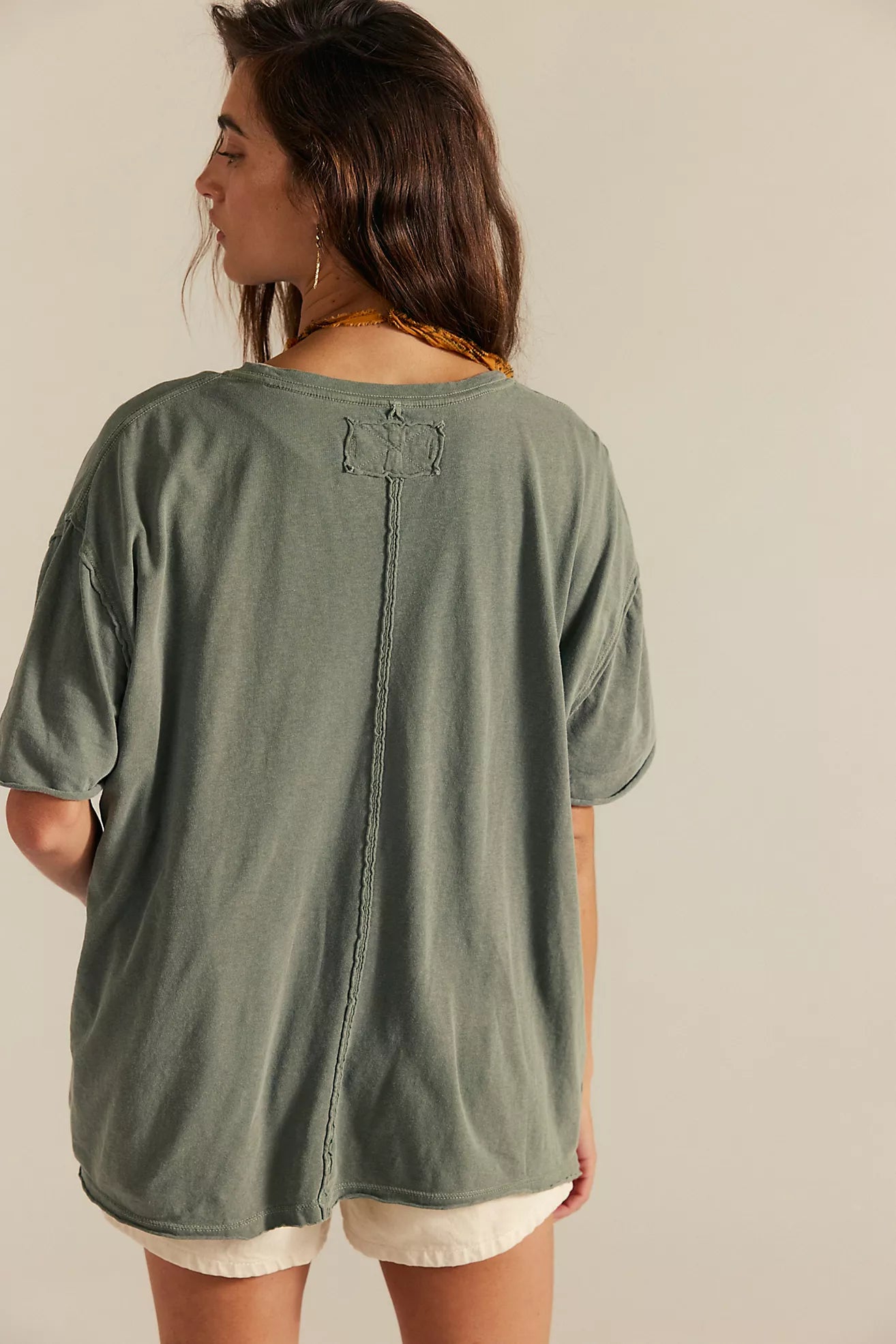 oversized green tee