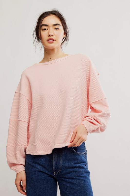 Free People: Total Eclipse Tee in Blossom