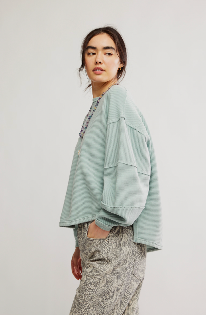 Free People: Total Eclipse Tee in Polar Fog