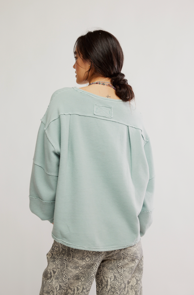 Free People: Total Eclipse Tee in Polar Fog