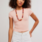 eyelet crop tee