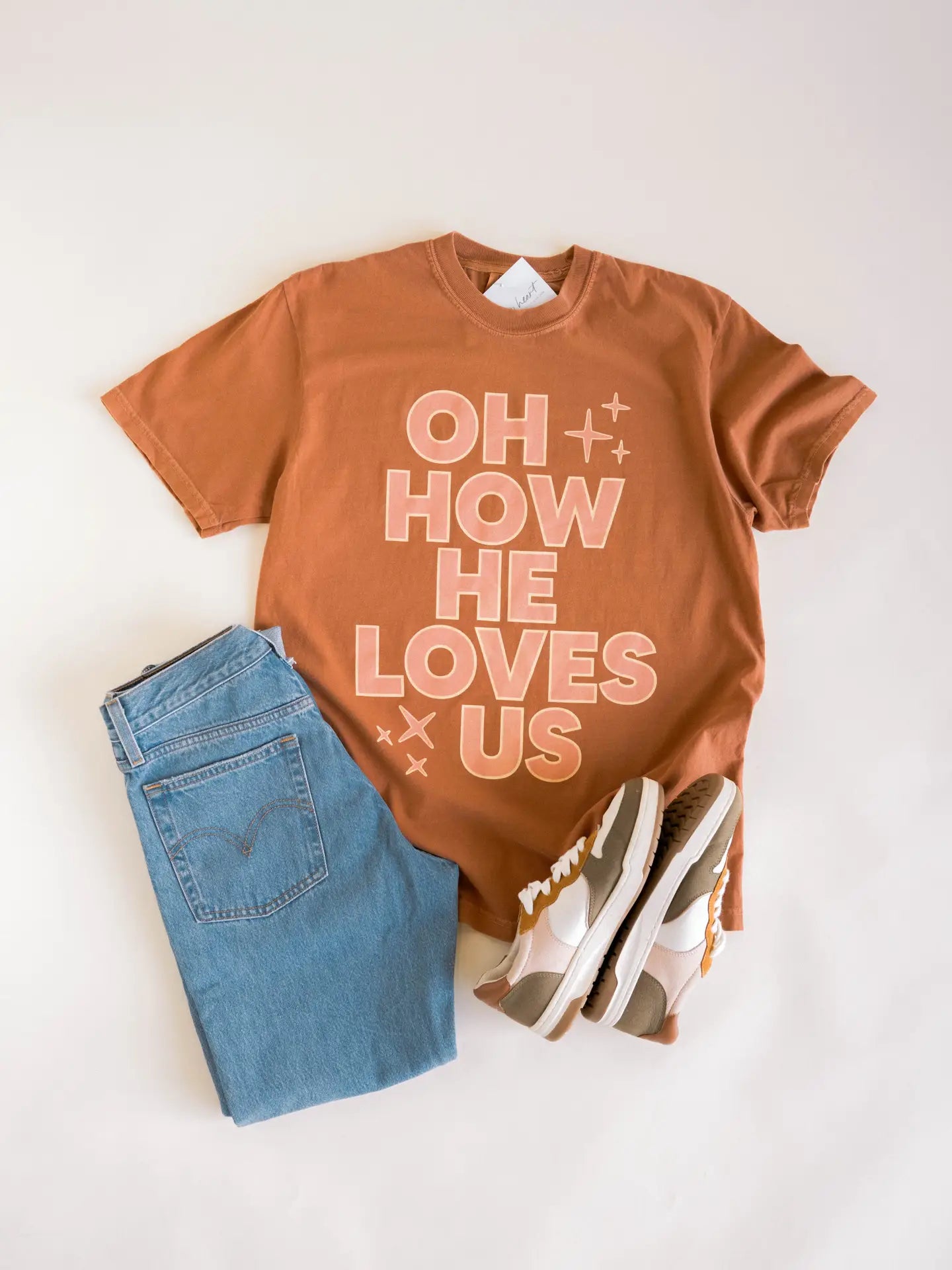 how he loves us graphic tee