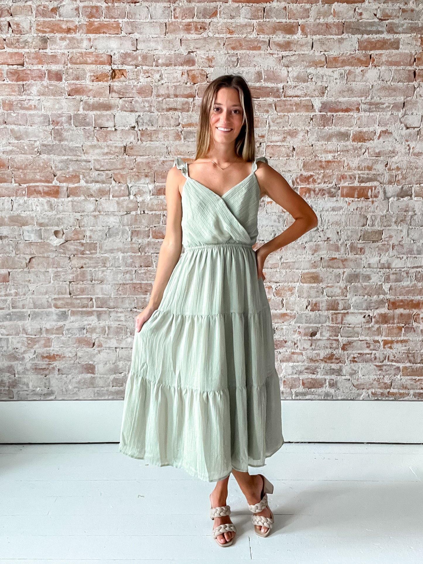 Steady Surplice Dress