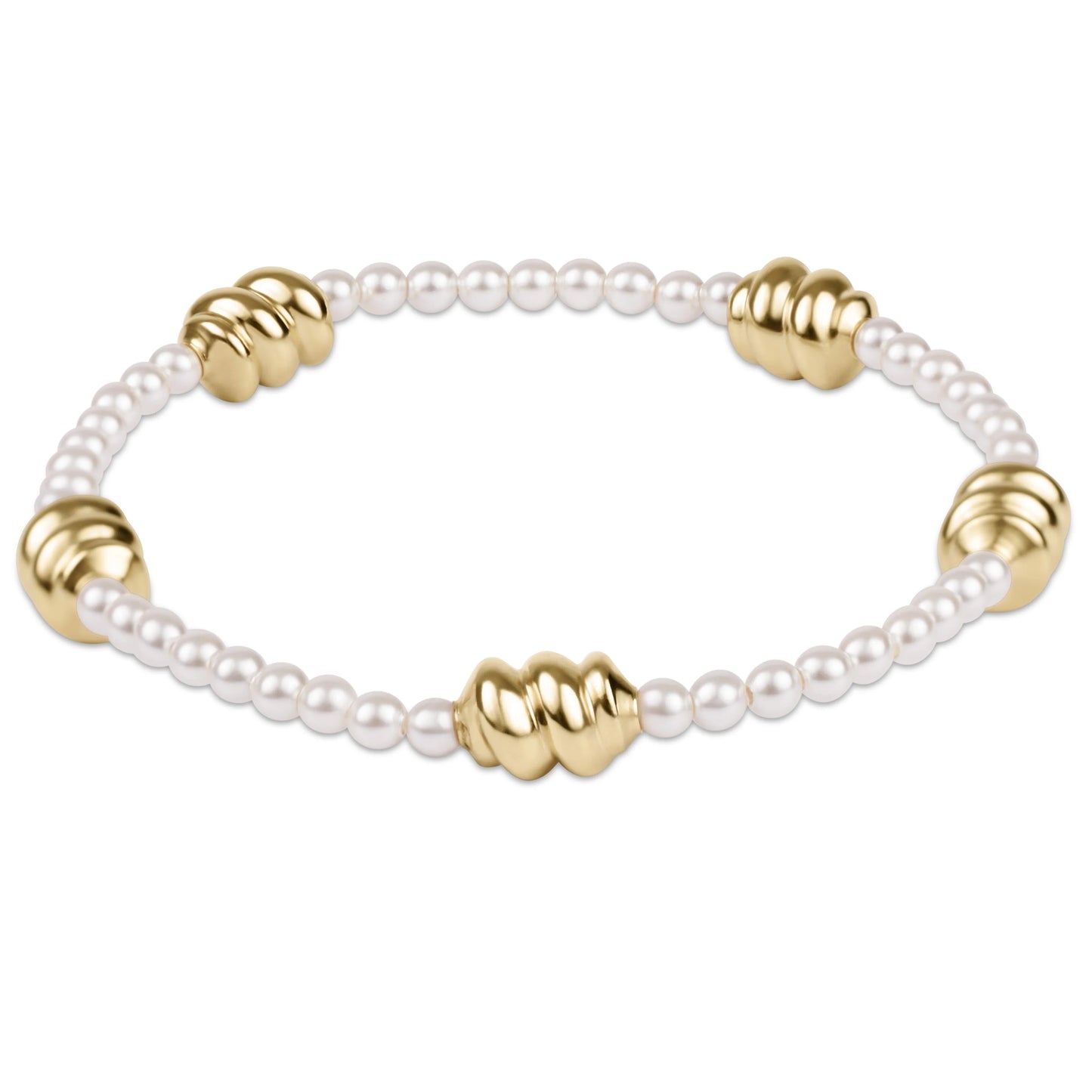 E Newton: Admire Gold 3mm Pearl Bracelet