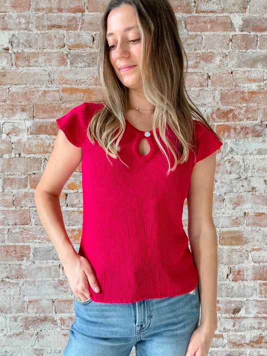 Wesley Top in Red