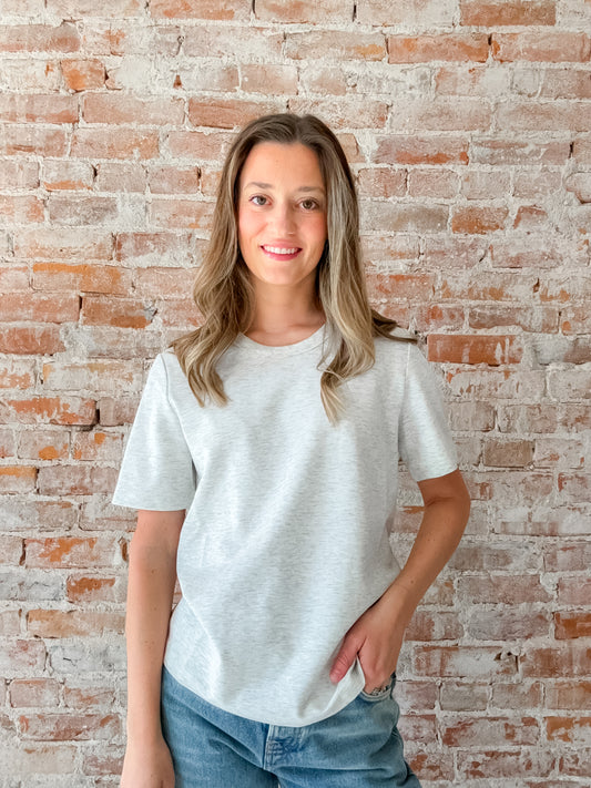 Anita Top in Heather Grey