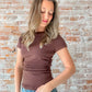 Elaina Top in Brown