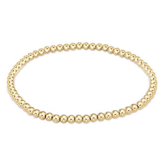 E Newton: Classic Gold 3mm Bracelet