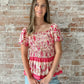 Cassandra Top in Coral
